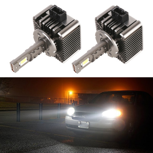 1 paire D de la série D1 de voiture D1 HID Ballast à LED phare DC12V 35W 6000K 7000LM, 7040 Perle de lampe SH50971580-37