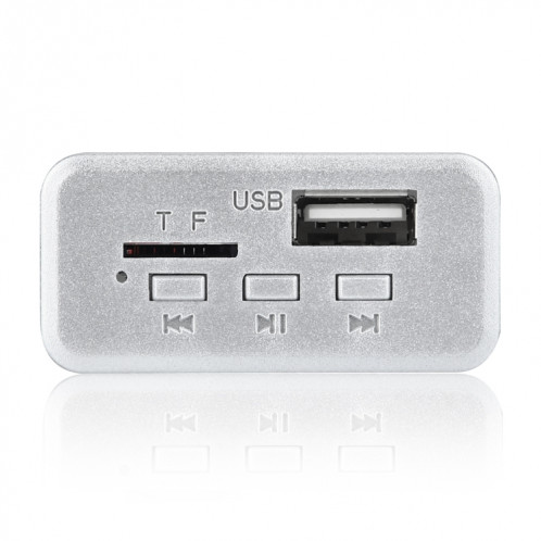 Carte de décodeur de lecteur MP3 Audio 12V de voiture Carte TF Radio FM USB AUX, avec Bluetooth (blanc) SH308W1828-35