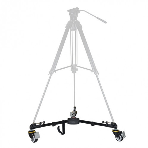 Kingjoy VX-600D base de poulie de trépied de roue de pied de caméra d'appareil-photo d'alliage d'aluminium SH07101956-310 Kingjoy VX-600D base de poulie de trépied de roue de pied de caméra d'appareil-photo d'alliage d'aluminium SH07101956-310