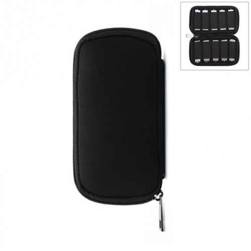 Housse de sac de rangement en néoprène U Disk, taille du sac: 16x8,5 cm (noir) SH772B845-35