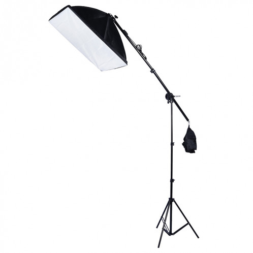 50x70cm Softbox Single Light + 200cm Heigh Photographie Prise de vue de la photographie Trépied Stand Stand + Bras JIB JIB SUPPORT STUDIO FLASH LUMIÈRE SH0991265-39