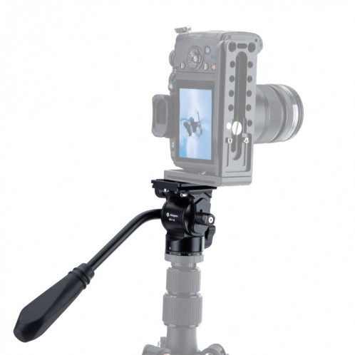 Fotopro MH-2A Alliage d'aluminium Heavy Duty Caméra vidéo ACTION FLUIDE FLUIDE FLUIDE TÊTE AVEC PLAQUE DE COUPLAGE POUR CAMERAS DSLR & SLR (Noir) SF394B859-36