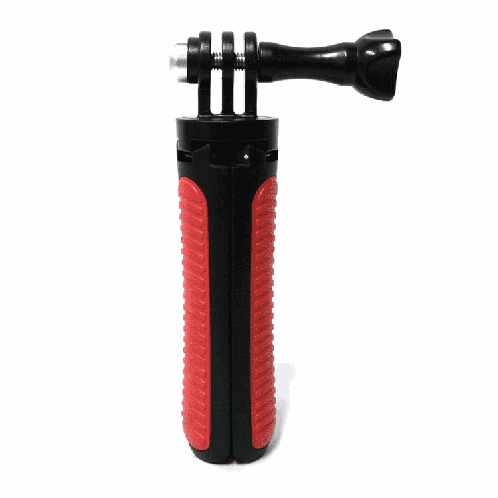 Multi-fonctionnel support de trépied pliable Selfie Monopod Stick pour GoPro HERO5 Session / 5/4 Session / 4/3 + / 3/2/1, caméras de sport Xiaoyi, longueur: 12-23cm (rouge) SH472R834-37