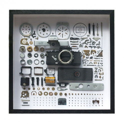 Affichage non fonctionnel Caméra à film mécanique 3D Montage du cadre photo carré Démonter le cadre de l'échantillon, modèle: Style 5, livraison du modèle de caméra aléatoire SH1518293-35