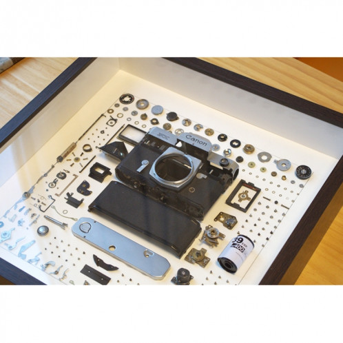 Affichage non fonctionnel Caméra à film mécanique 3D Montage du cadre photo carré Démonter le cadre de l'échantillon, modèle: Style 6, livraison du modèle de caméra aléatoire SH1519814-35