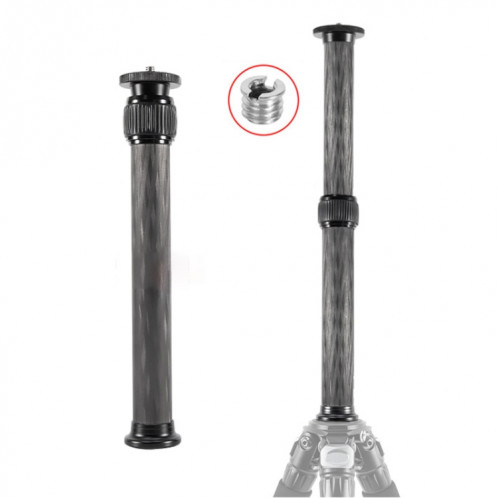 BEXIN P262C 235mm-396 mm Extension de trépied Pole Centre de fibre de carbone SB996B1669-36