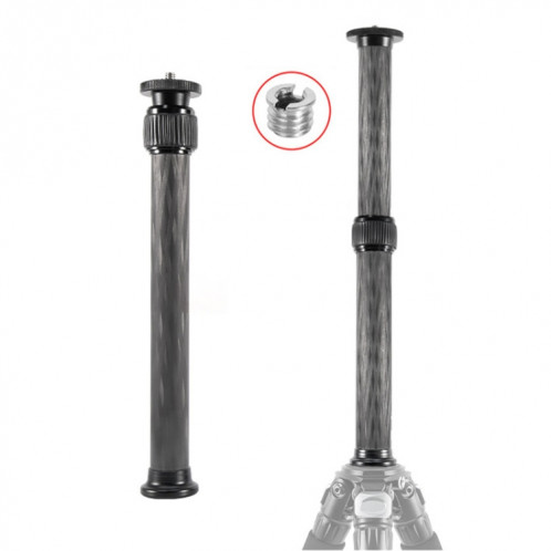 BEXIN P222C 234mm-393 mm Extension de trépied Pole Centre de fibre de carbone SB997B756-36