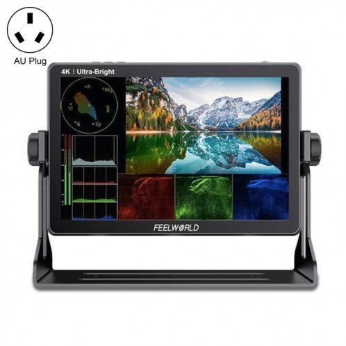 FEELWORLD LUT11S 10,1 pouces Ultra Haute Luminosité 2000nit Écran Tactile DSLR Caméra Moniteur de Champ, 3G-SDI 4K HDMI Entrée Sortie 1920 x 1200 Panneau IPS SF41AU1206-313