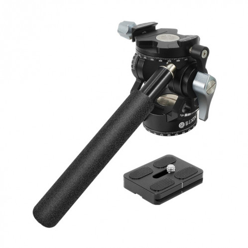 BEXIN DT-03R/S Tête de traînée fluide à action de trépied panoramique à 720 degrés avec plaque de dégagement rapide SB21011433-37