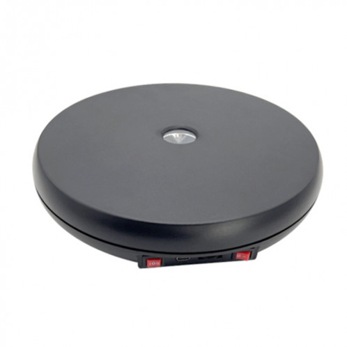 Présentoir rotatif électrique à lumière LED de 25 cm (noir) SH156B1772-39