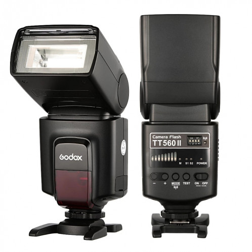 Godox TT560II Sans Fil 433MHz GN38 Flash Speedlite pour Appareil Photo (Noir) SG206B799-38