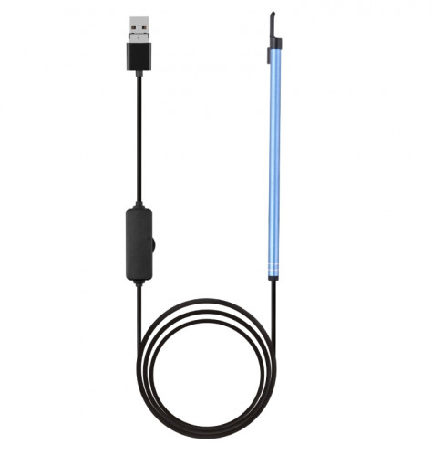 Endoscope Endoscope 2 en 1 USB HD Visual Earwax Clean Tool avec lumières LED et Wifi, Longueur du câble : 2 m (Bleu) SH025L1275-36