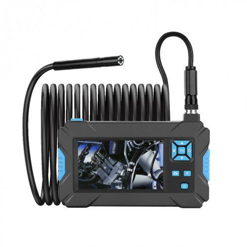 P30 5,5 mm IP67 étanche 4,3 pouces Endoscope portable HD endoscope industriel à câble dur, longueur de câble : 5 m (bleu) SH041L1526-312