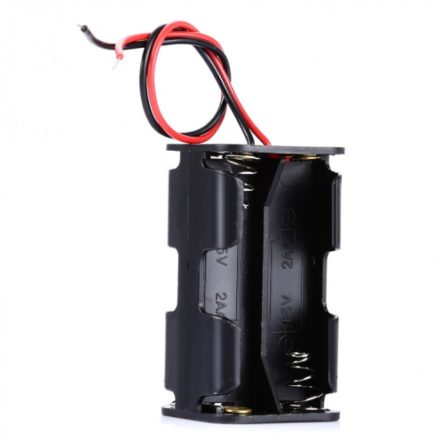 LandaTianrui LDTR-DJ002 6 V 4 x AA Batteries Cas de stockage de cas avec 18 cm Câble pour Arduino (Noir) SL111B408-34