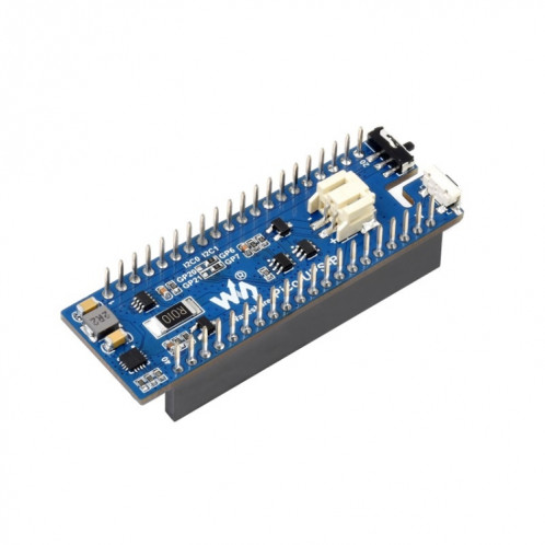 Module UPS WAVESHARE Fourniture d'alimentation ininterrompue 600mAh Li-PO Module de batterie LI-PO Panneau empilable pour Raspberry Pi Pico SW01791123-36