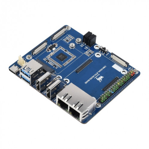 Waveeshare Dual Gigabit Ethernet 5G / 4G Base de base pour Raspberry Pi CM4 SW0228100-38