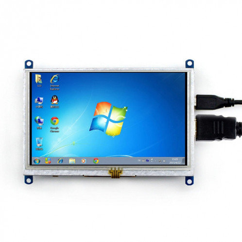 WAVESHARE 5 pouces HDMI LCD (B) Écran tactile 800x480 pour Raspberry Pi prend en charge divers systèmes SH1202259-35