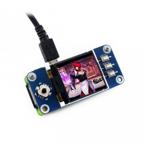 Chapeau d'écran LCD WAVESHARE 128x128 1,44 pouces pour Raspberry Pi SH121348-35