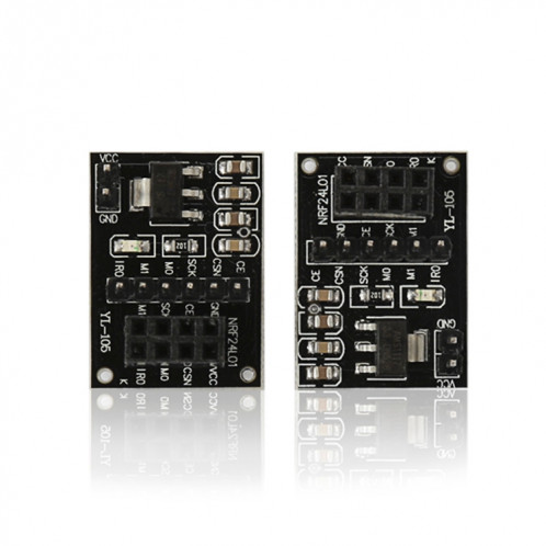 2 PCS NRF24L01 + carte de plaque d'adaptateur de prise sans fil S22191367-34
