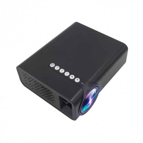 YG520 Projecteur LCD HD 1800 Lumens, Haut-parleur intégré, Disque Can Read U, Disque dur portable, Carte SD, DVD de connexion AV, Décodeur. (Noir) SH043B1975-314