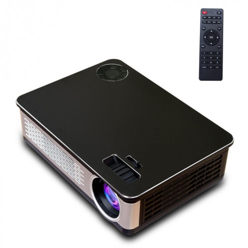 Z720 Panneau d'affichage LCD unique de 5,8 pouces, projecteur intelligent 1280x768P avec télécommande, prise en charge AV / VGA / HDMI / USBX2 / carte SD / audio (noir) SH064B1535-37
