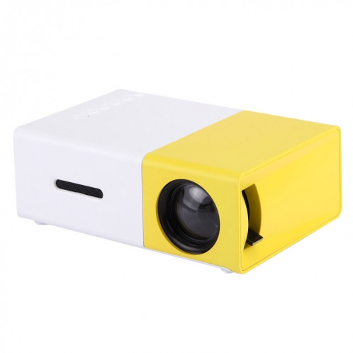 YG-300 0.8-2M 24-60 pouces Projecteur LED 400-600 Lumens HD Home Cinéma avec câble vidéo et télécommande 3 en 1, taille: 12,6 x 8,6 x 4,6 cm, prise UE SH02001845-314