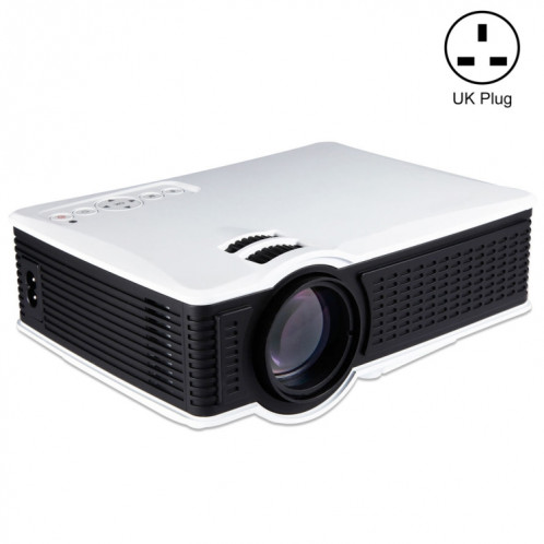 LY-40 1800 Projecteurs LED 1280x800 Home Cinéma avec télécommande, support AV et USB & VGA et HDMI (blanc) SH919W537-38