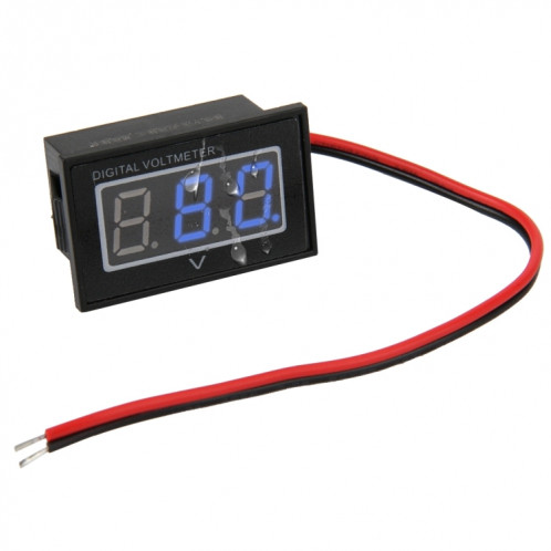 Tensiomètre numérique IPX4 imperméable à l'eau à lumière bleue de 2 fils V40D, mesure de la tension: CC 15-120V SH001L1798-34