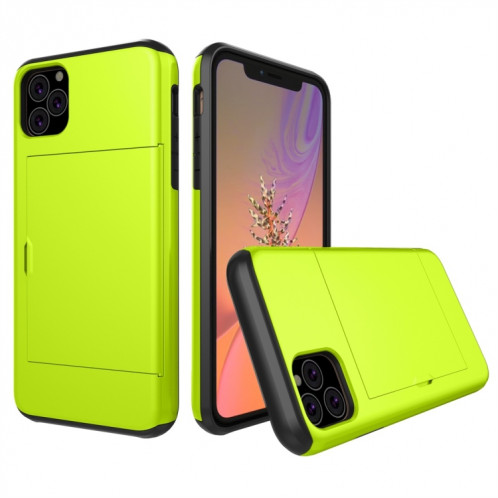 Étui de protection blindé antichoc avec emplacement pour carte pour iPhone 11 Pro Max (vert) SH802I1904-36