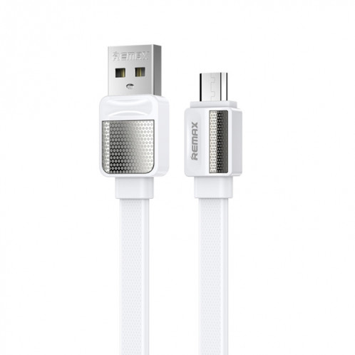 Remax RC-154m Câble de données de charge Micro USB Platinum Pro 2,4 A, longueur: 1 m (blanc) SR403B66-36