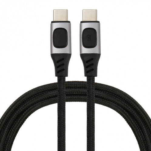 100W 5A USB-C / Type-C Mâle à USB-C / Type-C Mâle PD Fast Chargement Traité de données tressée, Durée du câble: 1,5 m SH13021494-36