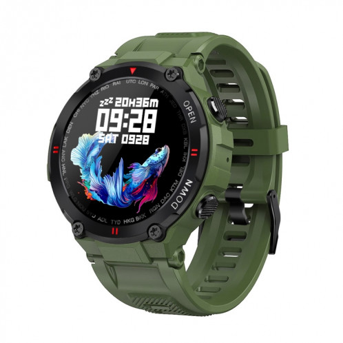 K22 1,28 pouce IPS Smart Watch Smart Watch, support Menstruel Cycle Rappel / Bluetooth Appel / Surveillance du sommeil (Vert de l'armée) SH101C145-38