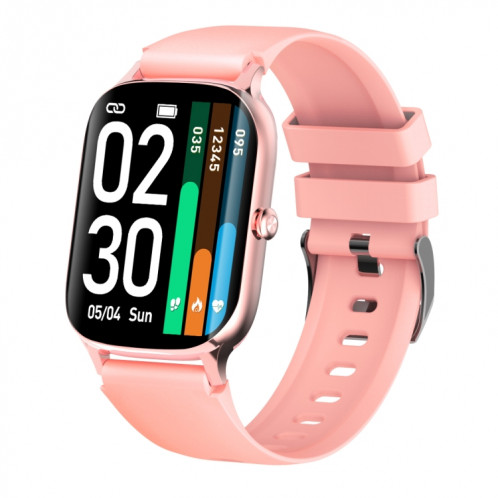 F37 1,69 pouce TFT Screen IP67 Imperméable Smart Watch, Suivi de la température corporelle / Surveillance de la fréquence cardiaque / Surveillance de la tension artérielle (rose) SH901B1144-39