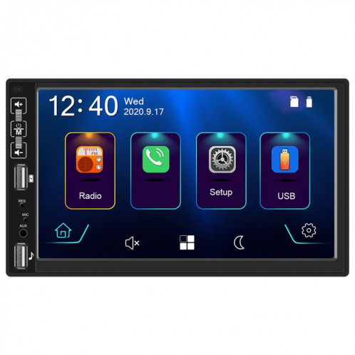 A2891 7 pouces voiture HD MP5 Carplay Bluetooth Music Player Inverser Image Tout-In-One Machine Support FM / U Disque avec télécommande, Style: Standard SH17011780-37