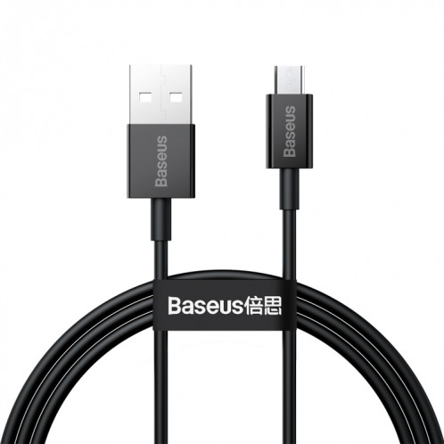 BASEUS CAMYS-01 2A USB à Micro USB Série Supérieure Série rapide Câble de charge de chargement rapide, Longueur du câble: 1M (Noir) SB501A648-39