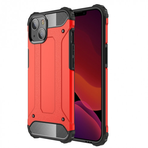Cas de combinaison Magic Armor TPU + PC pour iPhone 13 (rouge) SH504G661-37
