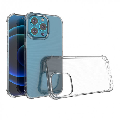 Étui de protection TPU transparent transparent antichoc pour iPhone 13 Pro (transparent) SH603A463-37