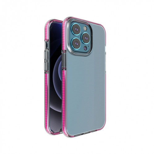 Cas de protection antichoc double couleur TPU pour iPhone 13 Pro (Rose Rouge) SH003I854-35