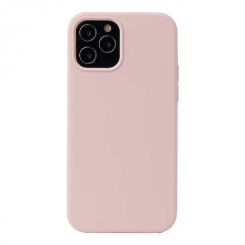 Couleur en silicone de couleur unie Cas de protection antichoc pour iPhone 13 (sable rose) SH602H1536-37