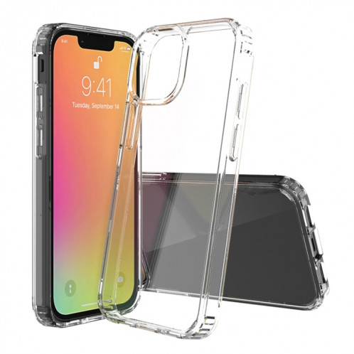 Étui de protection acrylique TPU + acrylique anti-gra-à graouse pour iPhone 13 Mini (transparent) SH701B881-37