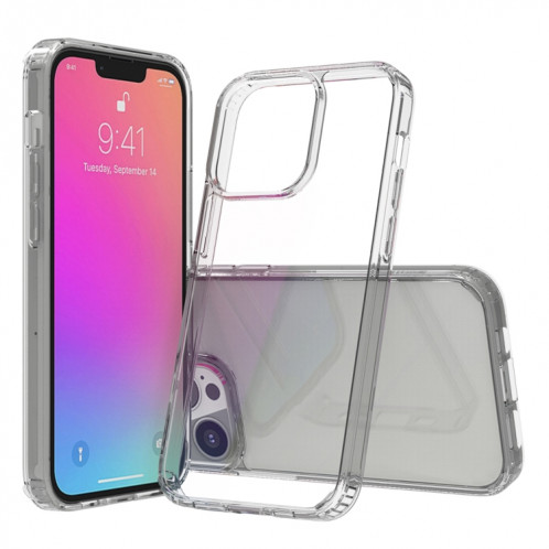 Étui de protection acrylique TPU + acrylique anti-gra-à graouse pour iPhone 13 Pro (gris) SH703C1720-37