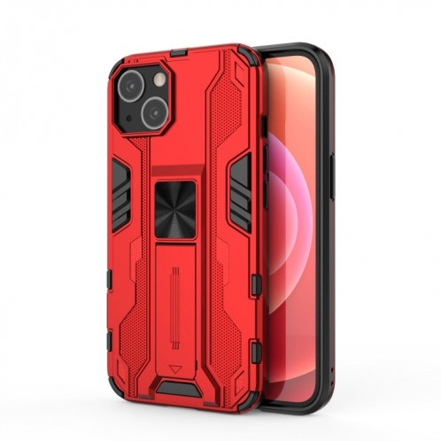 Étui protecteur Supersonic PC + TPU avec support pour iPhone 13 (rouge) SH902D1811-37