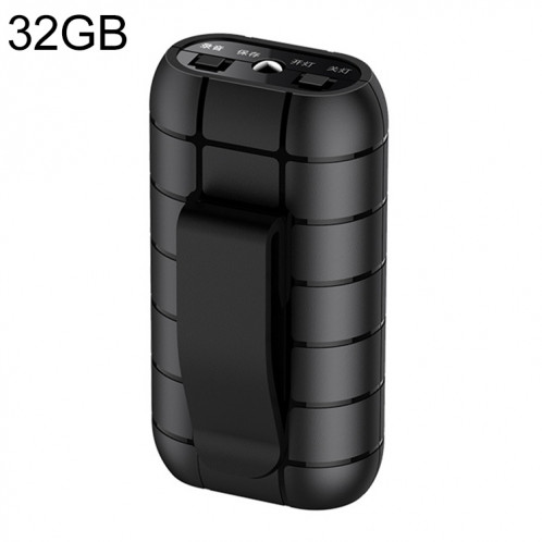 B800LI CLIP-ON STROND CLIP-ON HD CORRECTEUR DE RÉDUCTION DE BRUITS, SUPPORTER LA CARTE TF ET UN ENREGISTREMENT D'ONUX ET OTG, CAPACITÉ: 32GB (Noir) SH603A804-38