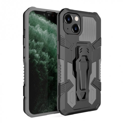 Machine Armure Guerrier PC + Cas protecteur TPU pour iPhone 13 (gris) SH402C258-37