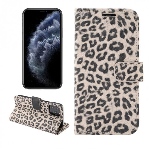 Motif léopard Horizontal Flip PC + Coque en cuir PU avec porte-carte et portefeuille pour iPhone 13 mini (brun) SH601B448-38