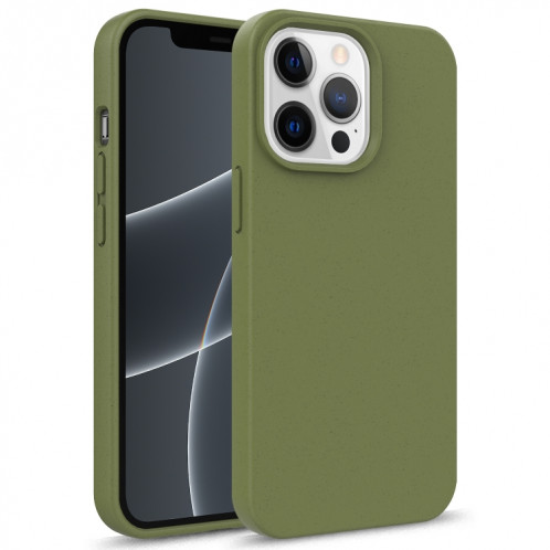 Matériau de paille de la série STARRY SERIES + CAS DE PROTECTION TPU pour iPhone 13 Mini (Army Green) SH801B1544-37