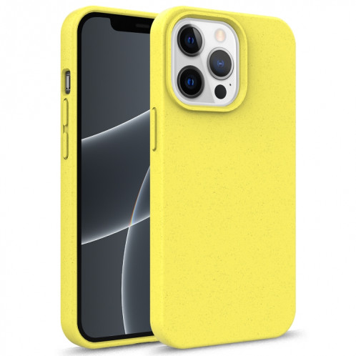 Matériau de paille de la série Starry Series + TPU Cas de protection pour iPhone 13 (Jaune) SH802F341-37