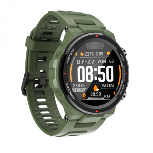 Q70C 1.28 pouces TFT Touch Screen Bluetooth 5.0 IP67 Wather Watch Smart Watch, Support Surveillance du sommeil / Surveillance de la fréquence cardiaque / Rappel d'appel / Mode multi-sports (Vert de l'armée) SH401A1619-38