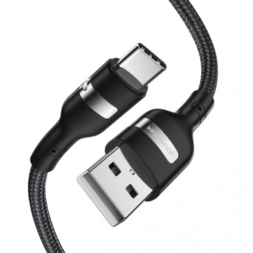 Joyroom S-1230N7 3A Starlight Series USB au câble de données de tresse Nylon de type-C / USB-C, longueur: 1,2 m (noir) SJ201A1153-38