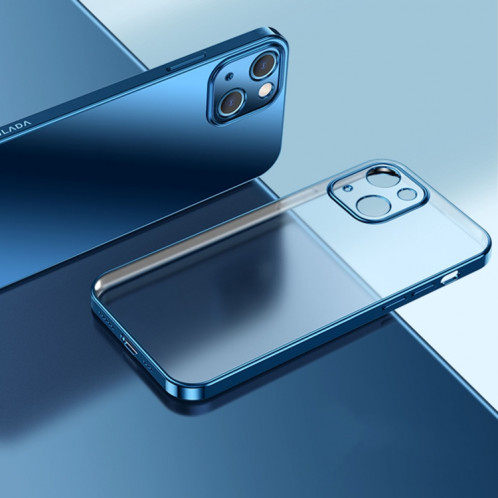 Etui de protection TPU ultra-mince ultra-mince de l'électroplastie Sulada pour iPhone 13 (bleu) SS801B1340-38
